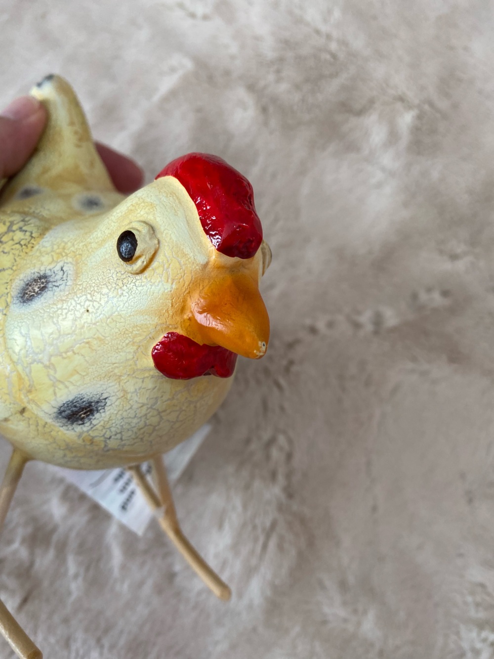 Eangee Home Design Rustic hand painted Rocking Chicken - Picture 4 of 10